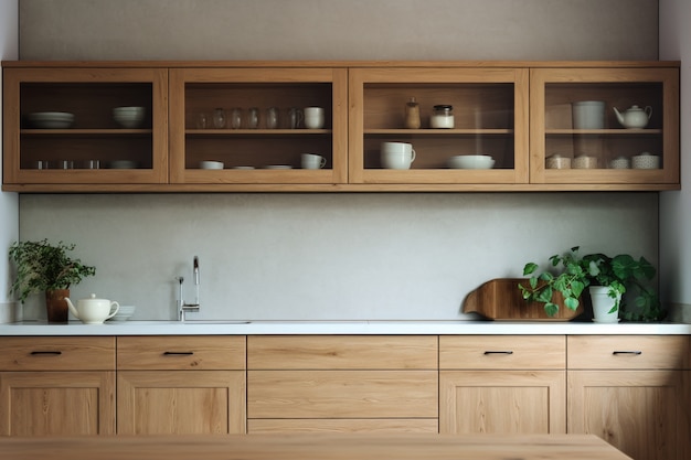 Foto gratuita diseño interior moderno de la cocina