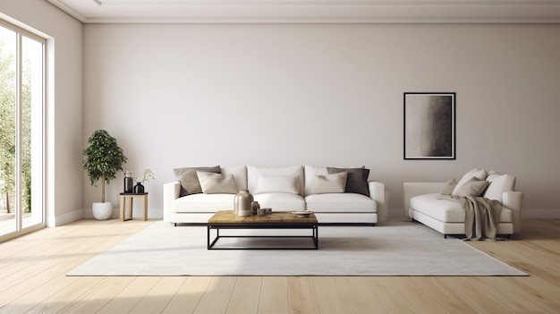 Foto gratuita diseño interior moderno de la sala de estar