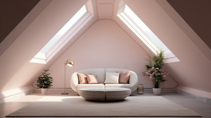 Foto gratuito diseño de interiores en estilo neoclásico con muebles y decoración