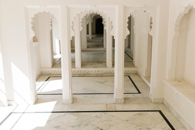 Diseño de interiores del Palacio de la ciudad en Udaipur Rajasthan, India