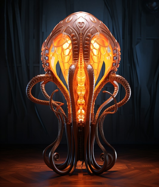 Foto gratuita diseño de lámparas de estilo oscuro
