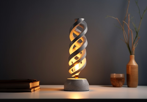 Diseño de lámparas de iluminación modernas en 3D