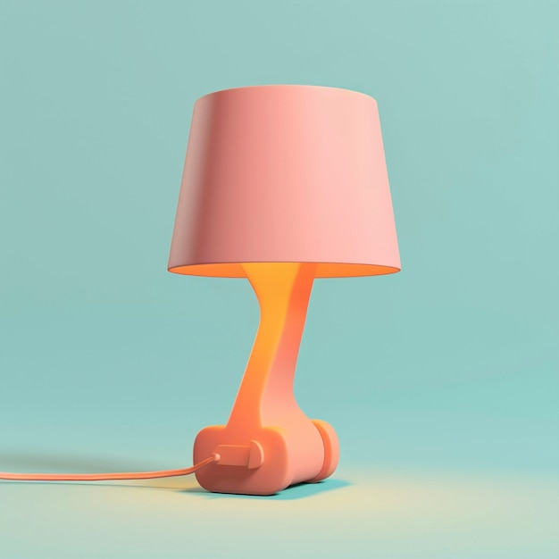 Diseño de lámparas de luz de arte digital