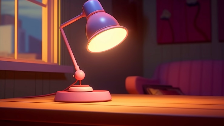 Foto gratuito diseño de lámparas de luz de arte digital
