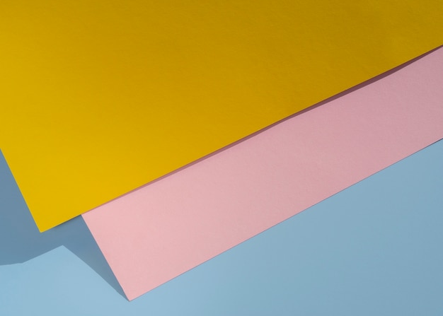 Diseño de papel poligonal de vista superior