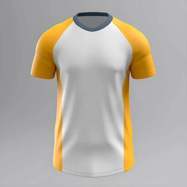 Foto gratuita diseño de plantilla de camiseta en blanco blanco amarillo