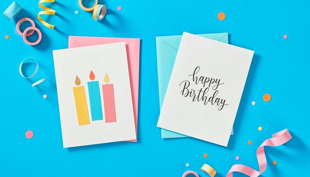 Diseños de tarjetas de cumpleaños con diseños vibrantes