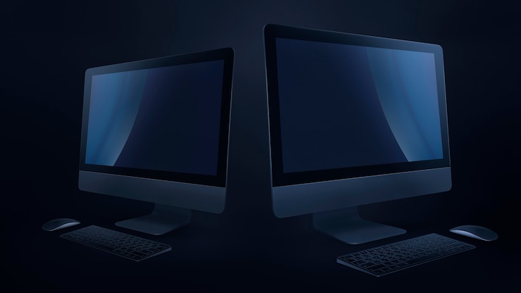 Foto gratuito dispositivo digital de pantalla de monitor de computadora