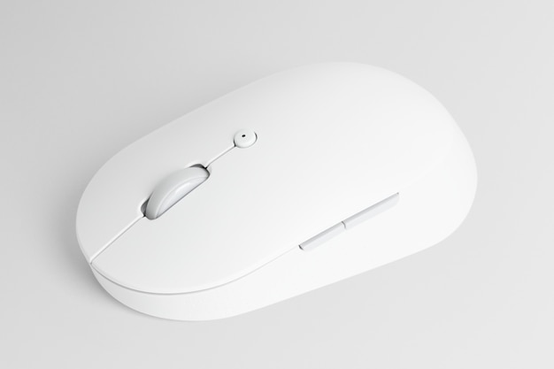 Dispositivo digital de ratón óptico inalámbrico blanco