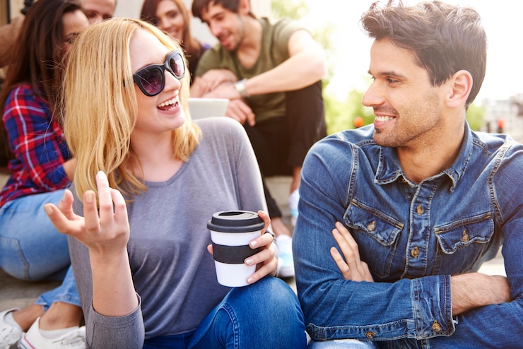 Foto gratuito diversión y amistad. ¿no es un día perfecto?
