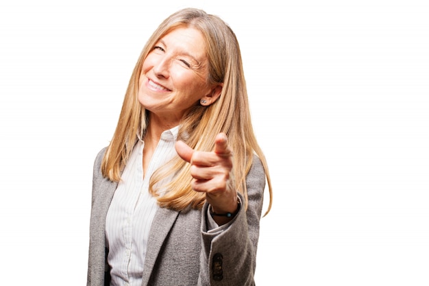 Foto gratuita diversión elegante expresión abrir y cerrar de edad