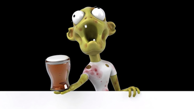 Foto gratuito divertida ilustración de zombies en 3d