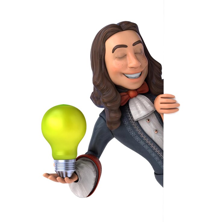 Foto gratuito divertido dibujos animados en 3d caballero barroco