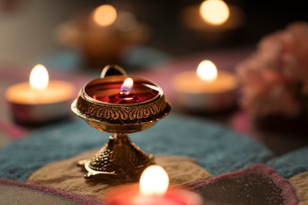 Diwali festival de la tradición de las luces