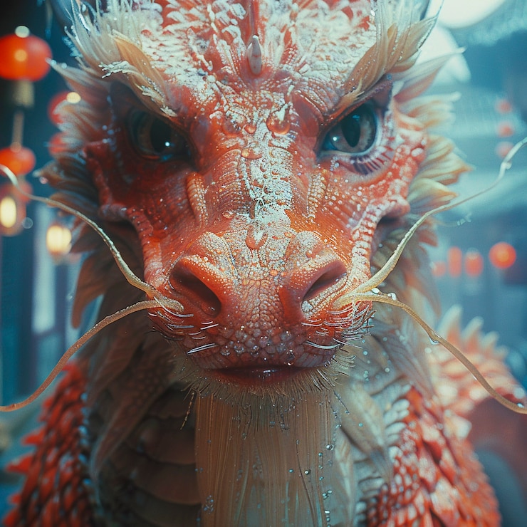 Foto gratuito un dragón muy detallado.
