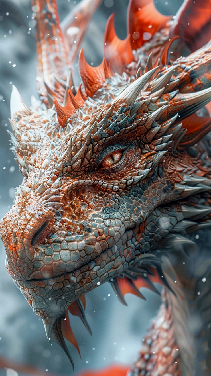 Foto gratuito un dragón muy detallado.