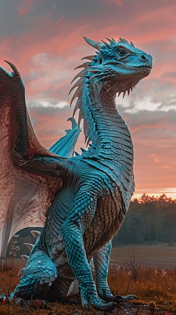 Foto gratuita un dragón muy detallado.