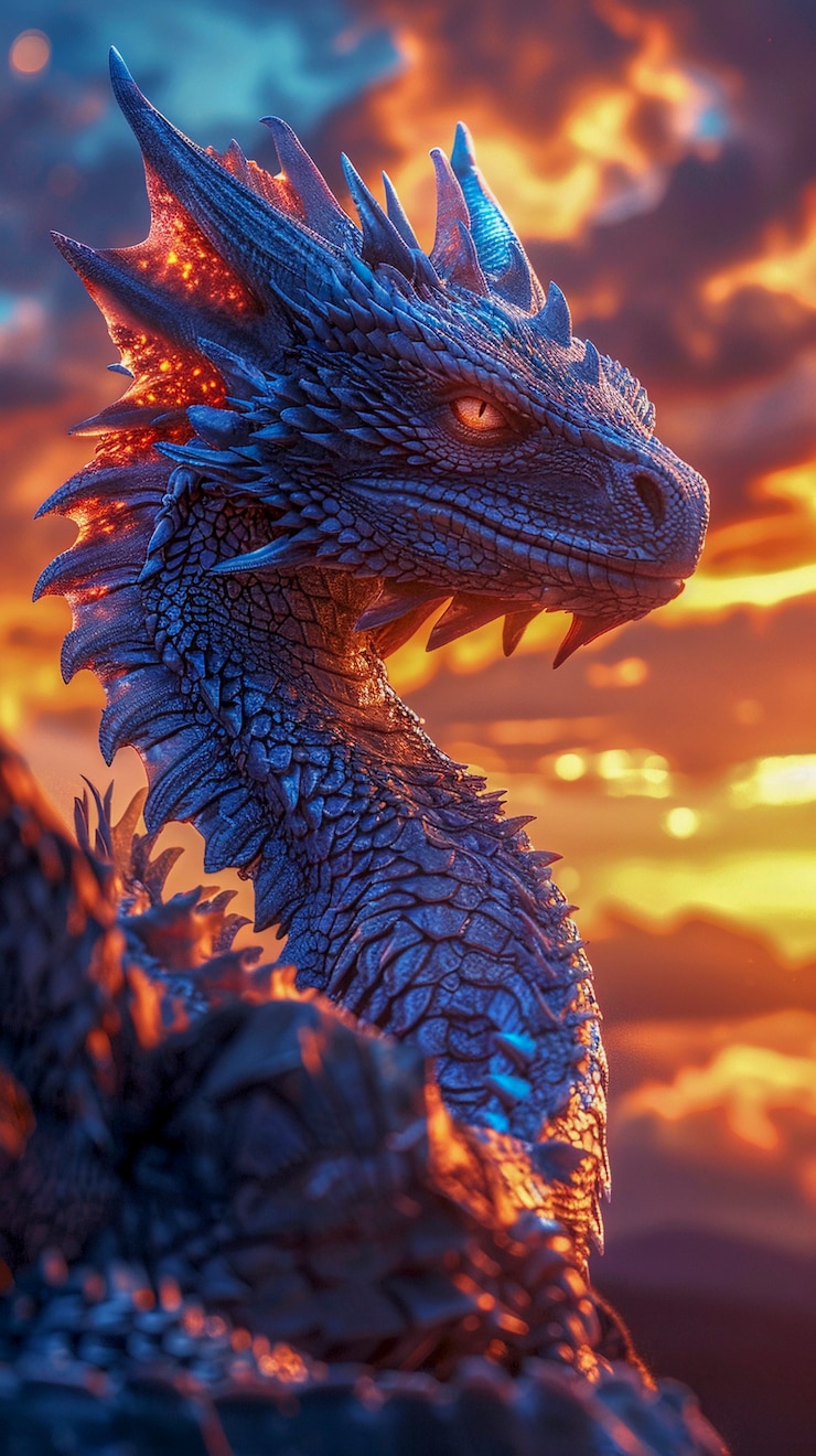 Foto gratuito un dragón muy detallado.