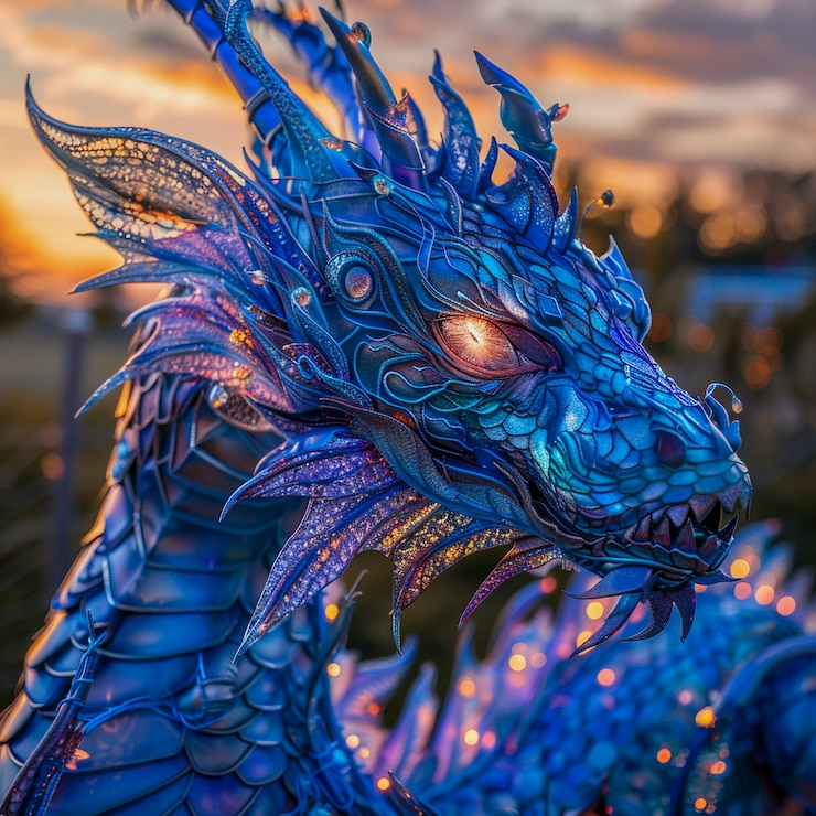 Foto gratuito un dragón muy detallado.