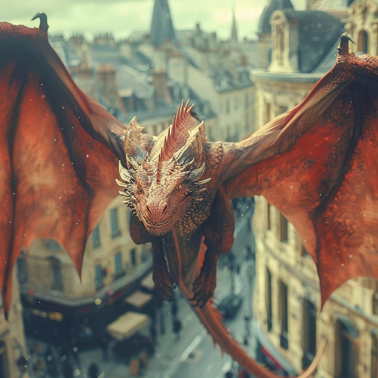 Foto gratuito un dragón muy detallado.