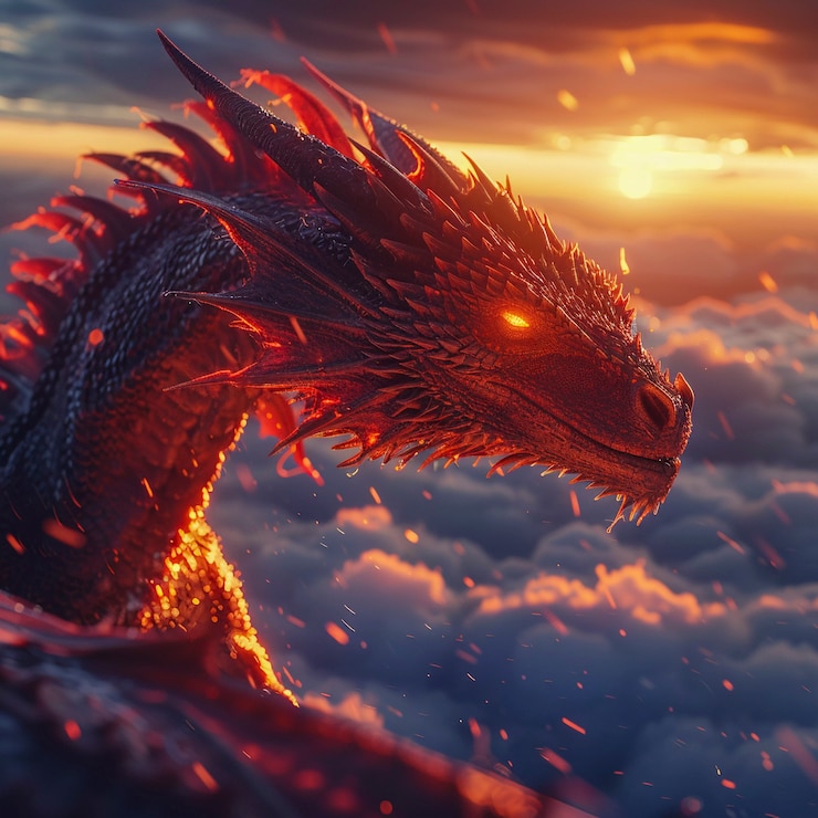 Foto gratuito un dragón muy detallado.