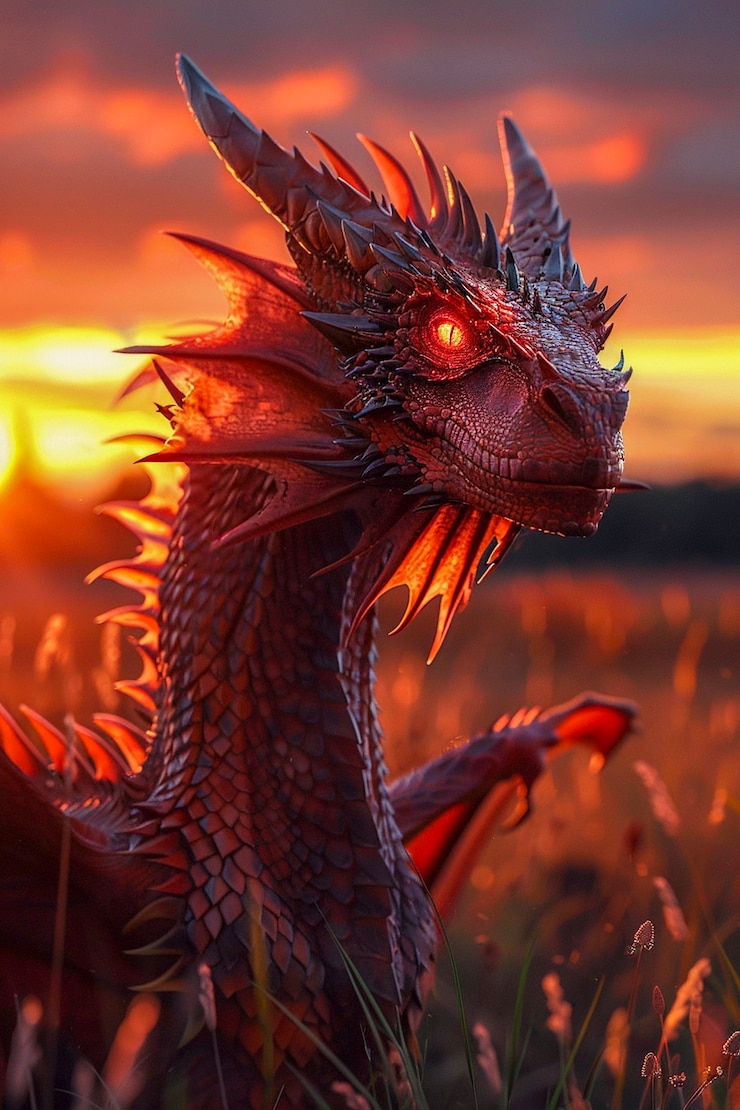 Foto gratuito un dragón muy detallado.