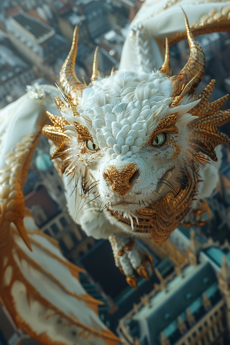 Foto gratuito un dragón muy detallado.