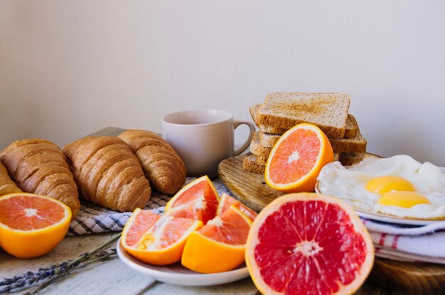 Dulce comida para el desayuno