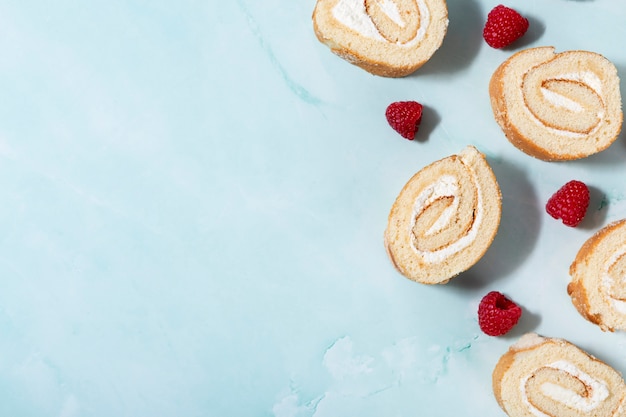 Dulces de panadería bellamente decorados