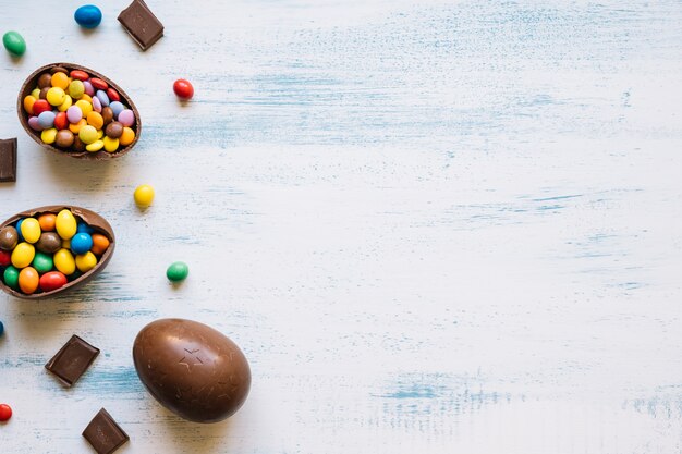 Dulces de Pascua en blanco