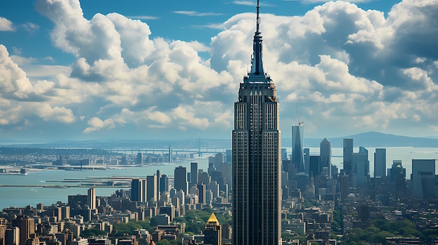 Foto gratuita edificio empire state a la luz del día