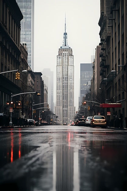 Edificio Empire State a la luz del día