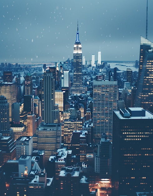 Edificio Empire State en la noche