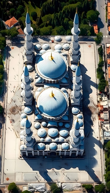 Foto gratuita edificio de mezquita con una arquitectura intrincada