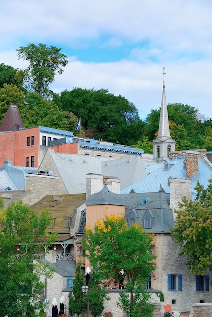 Edificios antiguos en la ciudad de Quebec