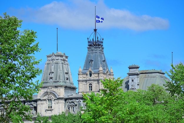 Edificios antiguos en la ciudad de Quebec