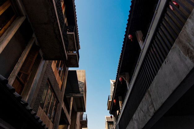 Edificios de la ciudad vieja en Bangkok