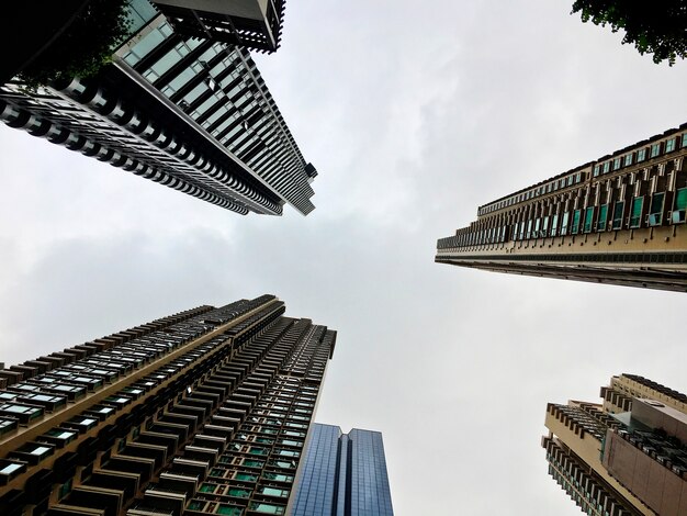 Edificios de negocios Skyscapers Edificios Bottom Up Shot