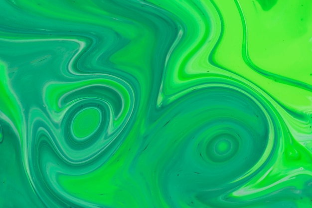 Efecto acrílico abstracto de ondas de círculo verde degradado