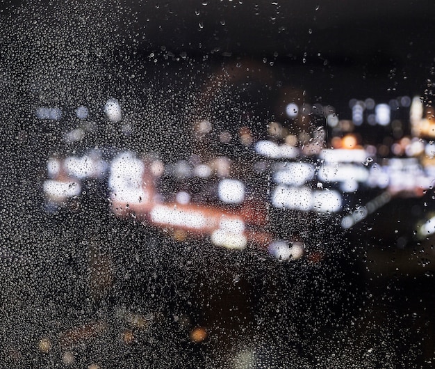 Foto gratuita efecto de lluvia sobre fondo de noche