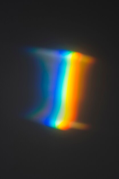 Efecto prismas de luz de colores