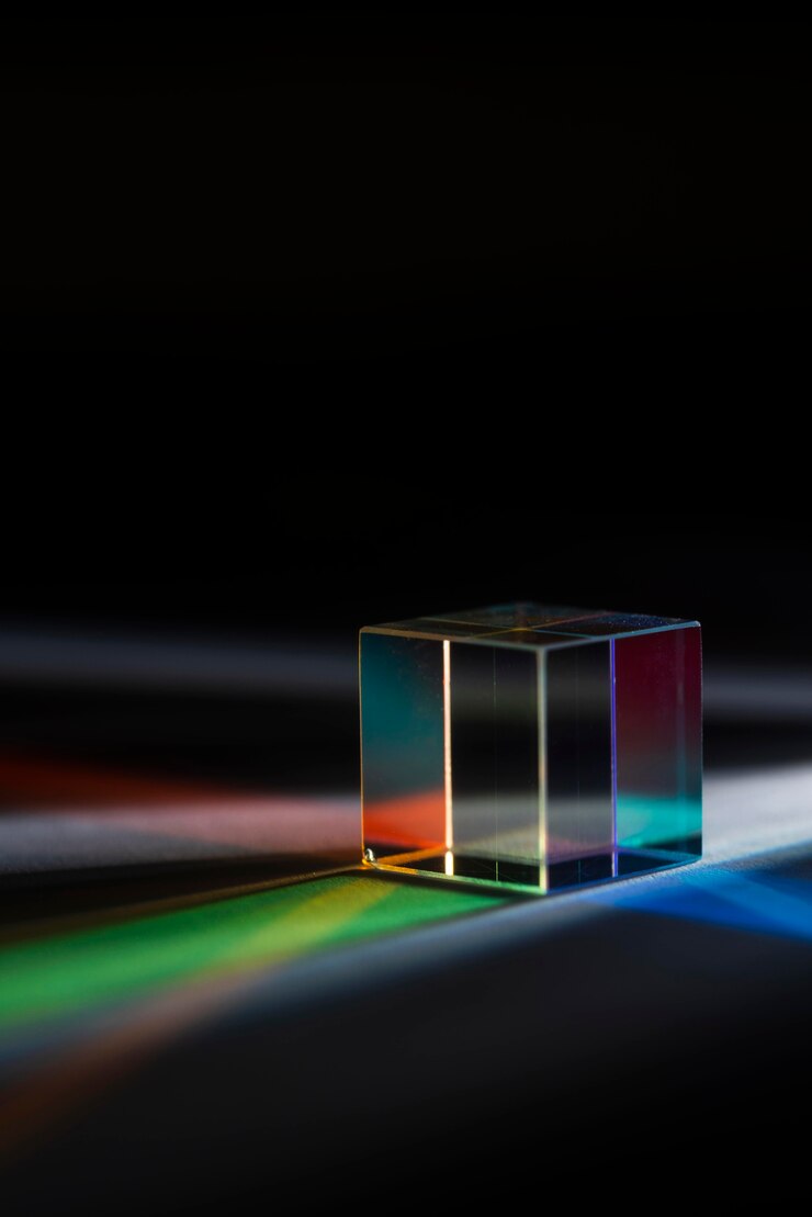 Foto gratuito efecto de prismas de luz coloridos