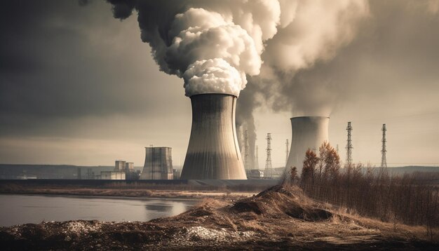 La electricidad generada por la contaminación daña nuestro medio ambiente generada por la IA
