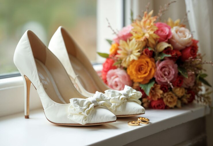 El elegante arreglo de la boda.