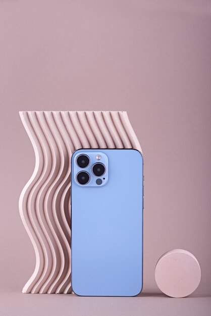 Elegante composición de teléfono inteligente