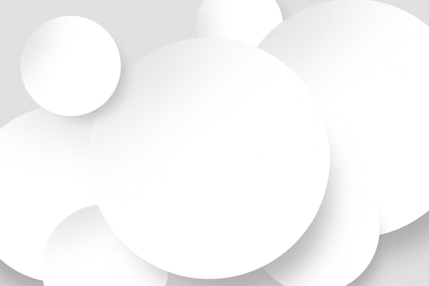 Elegante fondo blanco con elementos circulares | Foto Gratis