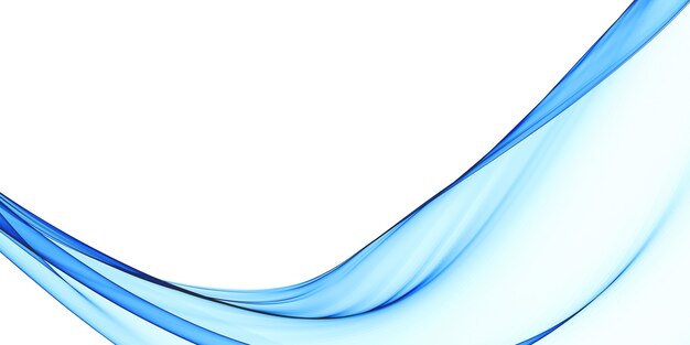 Elegante fondo de olas azules que fluyen