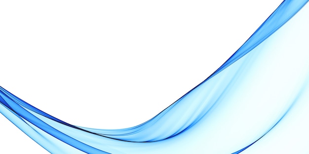 Elegante fondo de onda que fluye azul