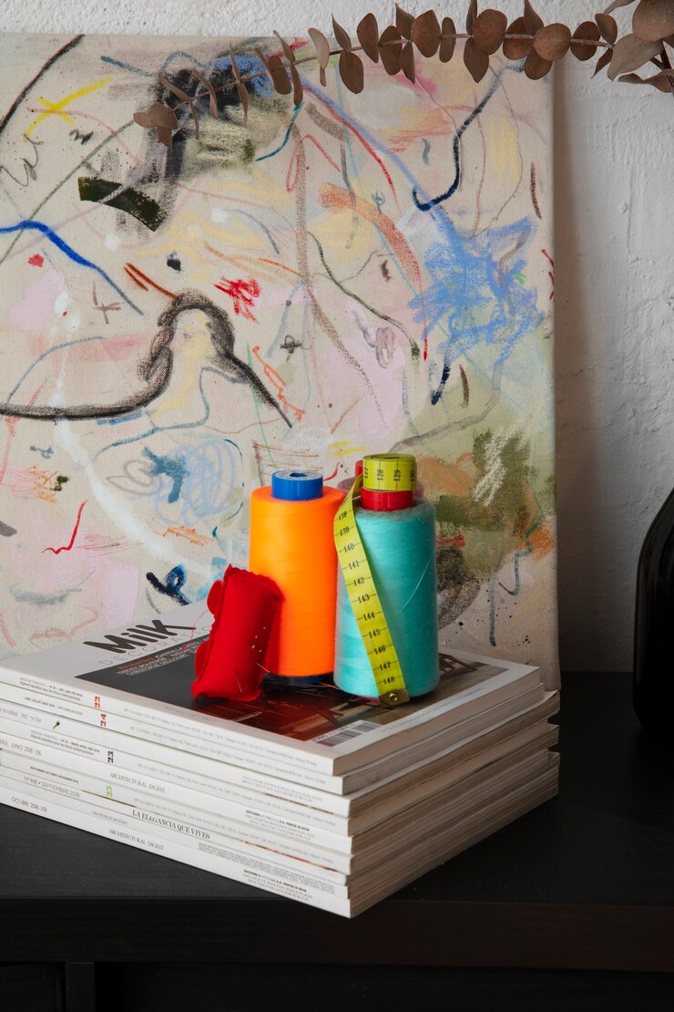Foto gratuito elementos para el diseño de moda en el estudio.