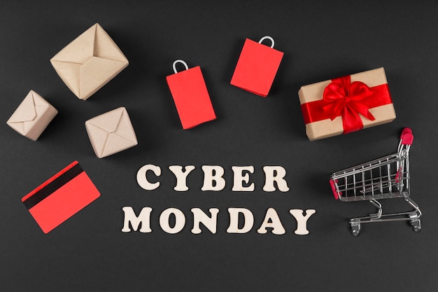 Elementos del evento Cyber Monday en miniatura